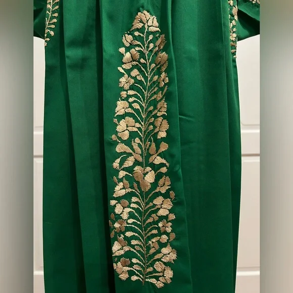 San Antonino Maxi Dress,Oaxaca Mexican dress.Hand Embroidered with Silk threads. - Picture 7 of 9